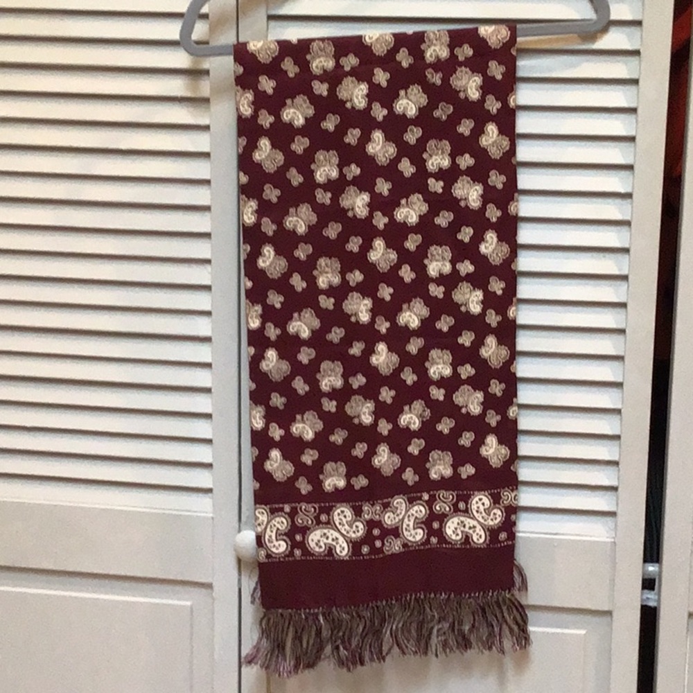 Godchaux’s fringed silk scarf